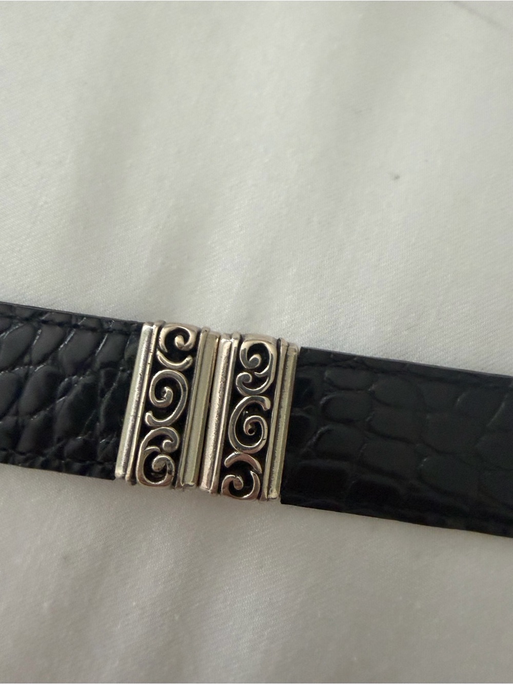 Brighton Belt 43100 Sz M/30 Brown Black Leather Reversible Silver - Picture 11 of 11